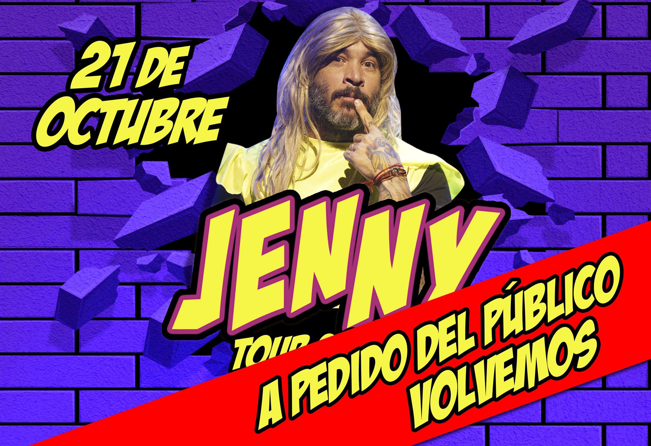 JENNY TOUR 2022, 21 DE OCTUBRE SUSPENDIDO